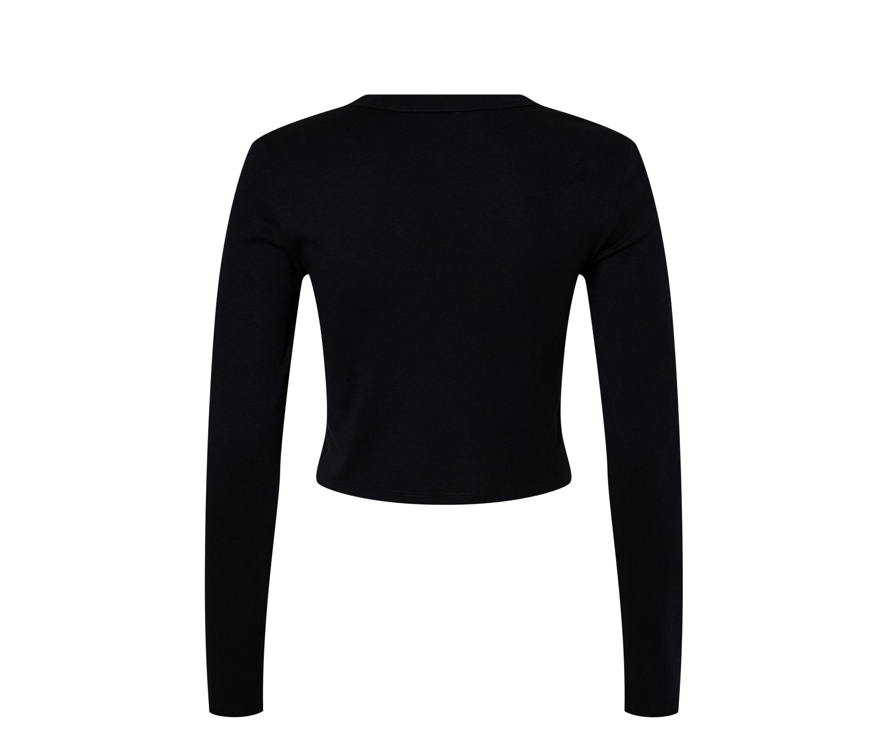 WOMEN'S MICRO RIB LONG SLEEVE BABY TEE