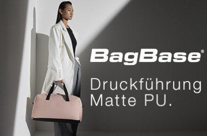 Druck auf dem matten Polyurethan von BagBase