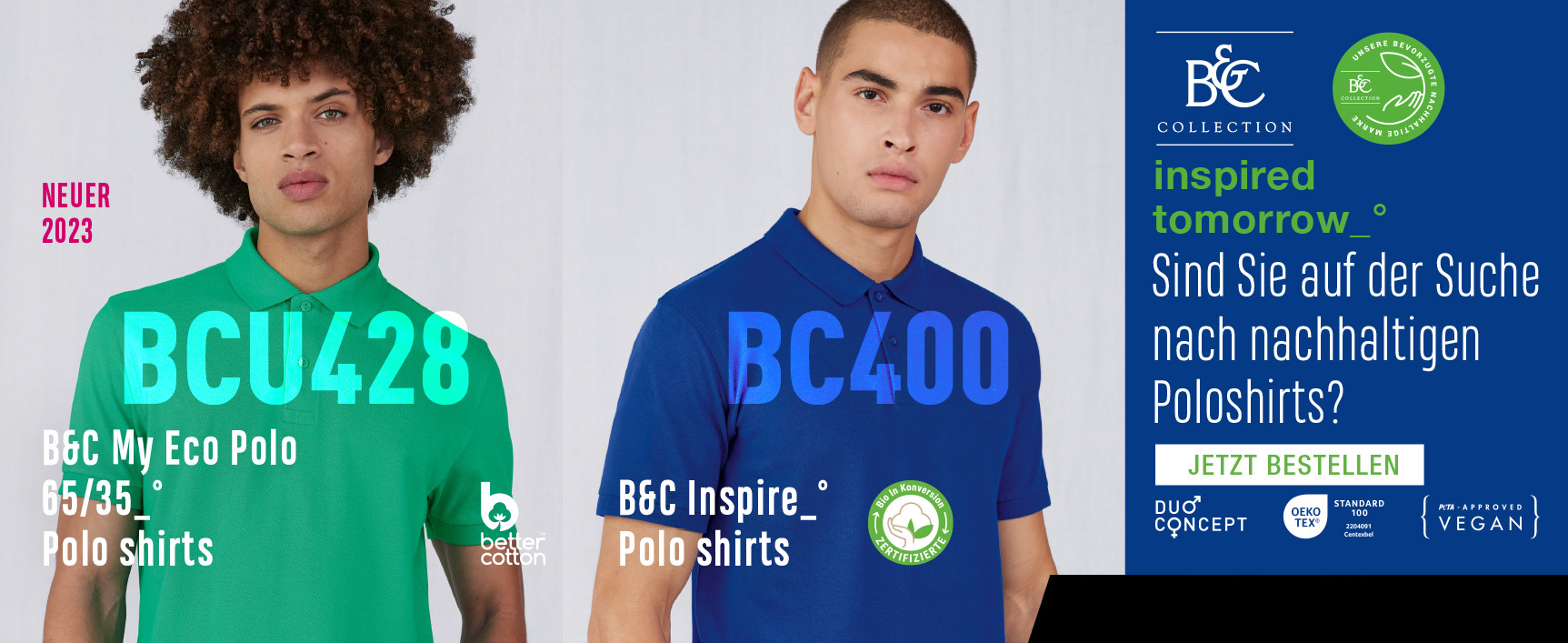 B&C - Polos écoresponsables
