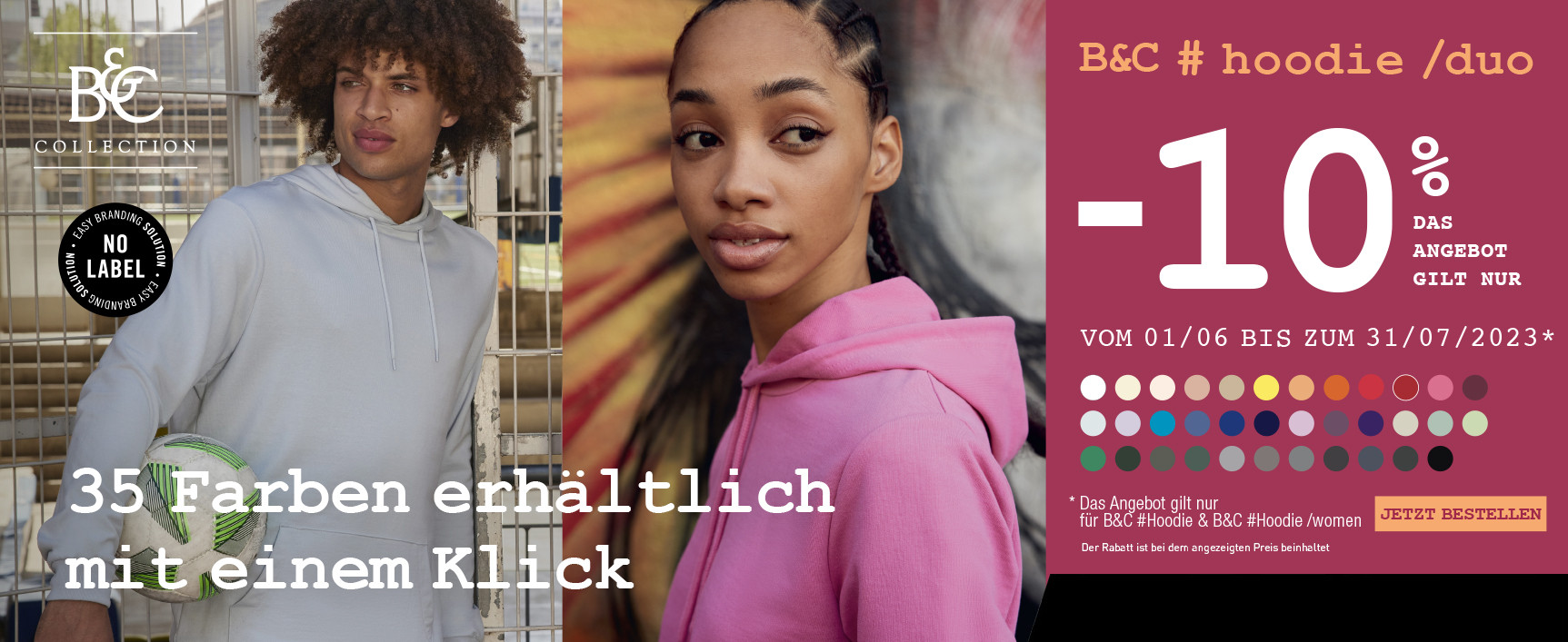 Promo B&C Hoodies