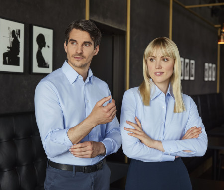 LADIES' LONG SLEEVE TAILORED OXFORD SHIRT