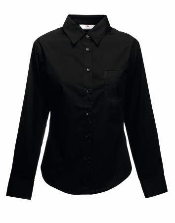 LADIES LONG SLEEVE POPLIN SHIRT