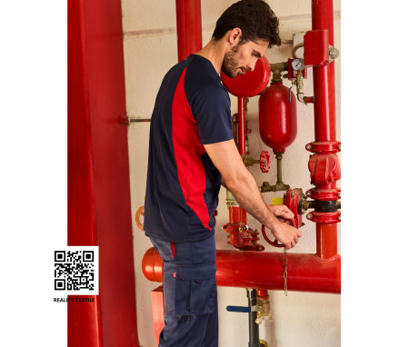 TWO-TONE STRETCH TROUSERS