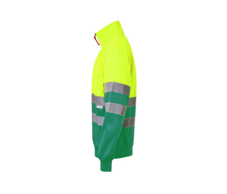 TWO-TONE HIGH VISIBILITY ZIP SWEATSHIRT