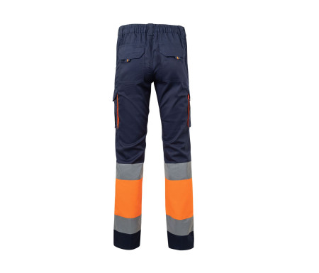 TWO-TONE HIGH VISIBILITY MULTI-POCKET STRETCH TROUSERS