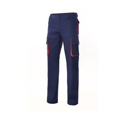 TWO-TONE MULTI-POCKET TROUSERS