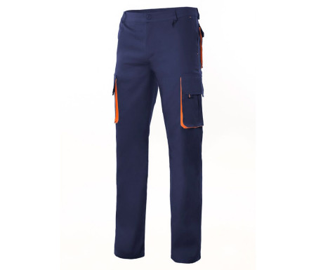 TWO-TONE MULTI-POCKET TROUSERS