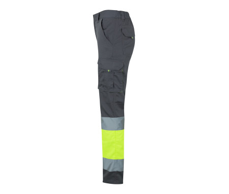 TWO-TONE HIGH VISIBILITY MULTI-POCKET STRETCH TROUSERS
