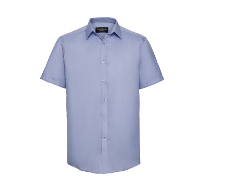 MEN'S SHORT SLEEVE TAILORED HERRINGBONE SHIRT