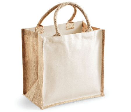 PRINTER'S MIDI JUTE BAG