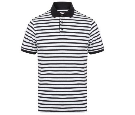 STRIPED JERSEY POLO SHIRT