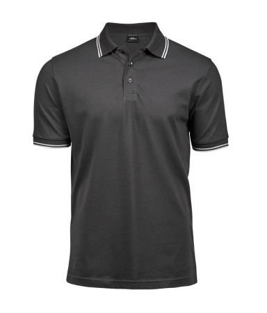 LUXURY STRIPE STRETCH POLO