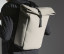 MATTE PU ROLL-TOP BACKPACK