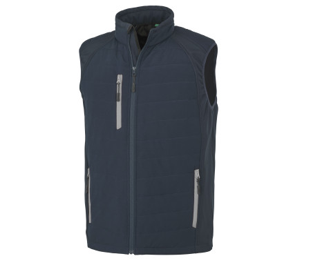 BLACK COMPASS PADDED SOFTSHELL GILET