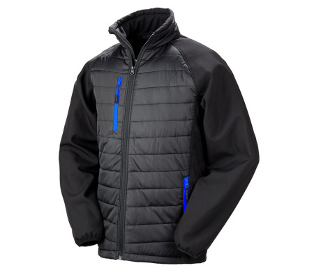 BLACK COMPASS PADDED SOFTSHELL JACKET