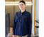 WOMEN'S LONG-SLEEVE STRETCH DENIM SHIRT