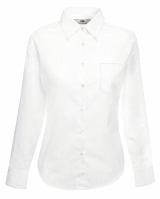 LADIES LONG SLEEVE POPLIN SHIRT