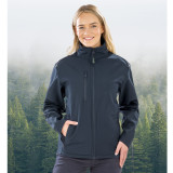 WOMENS RECYCLED 3-LAYER PRINTABLE SOFTSHELL JACKET