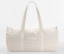 STRIPED ORGANIC COTTON BARREL BAG