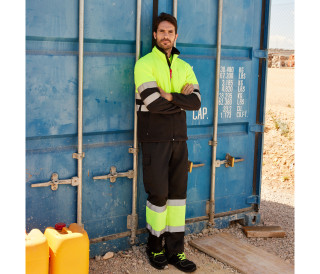 TWO-TONE HIGH VISIBILITY FLEECE JACKET