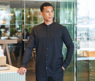 MEN'S MANDARIN COLLAR SHIRT