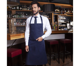 Bib Apron Basic with Buckle and Pocket