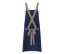 Bib Apron Urban-Look with Cross Straps and Pocket
