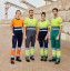 TWO-TONE HIGH VISIBILITY MULTI-POCKET STRETCH TROUSERS